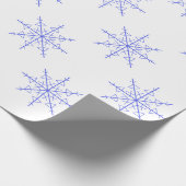 シンプルスノーフレーク ラッピングペーパー (角)