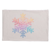 シンプルスノーフレーク 枕カバー (裏面-左)