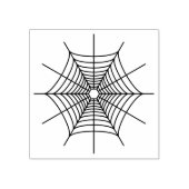 シンプルスパイダーウェブラインアートシルエット形状 ラバースタンプ (インプリント)