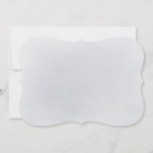 シンプルスパークルブルーグリッター感謝していユー 招待状 (裏面)