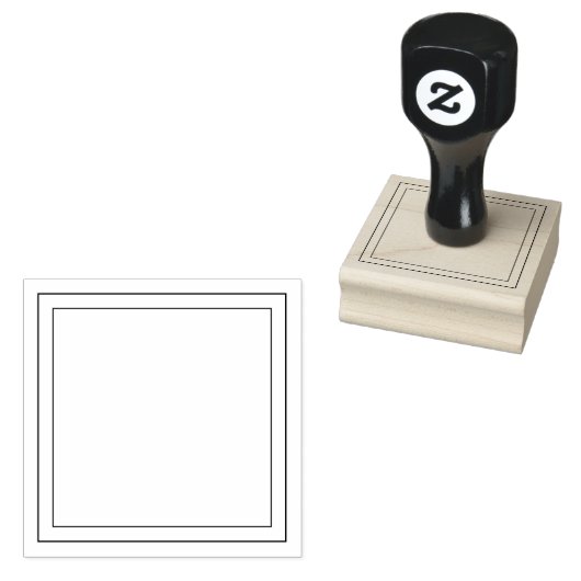 シンプルスパーソナライズされたクエアデザイン ラバースタンプ (押印)