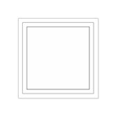 シンプルスパーソナライズされたクエアデザイン ラバースタンプ (インプリント)