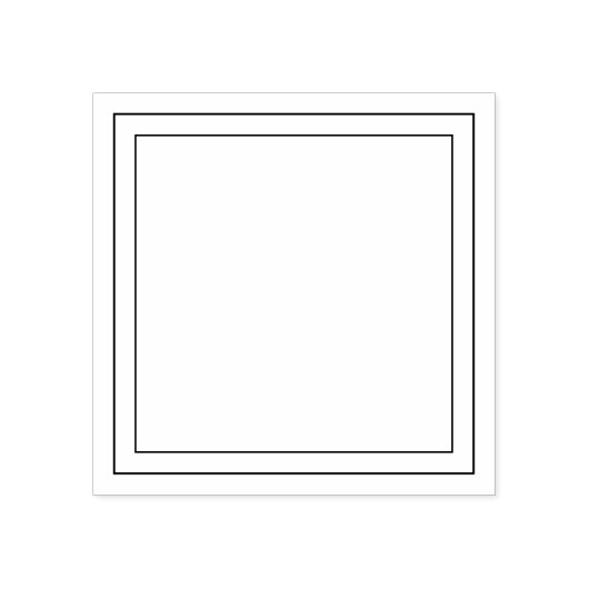 シンプルスパーソナライズされたクエアデザイン ラバースタンプ (インプリント)