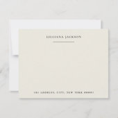 シンプルスパーソナライズされたト文具モノグラム ノートカード (正面)