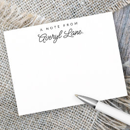 シンプルスパーソナライズされたト文房具モダン白 ノートカード