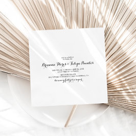 シンプルスペインのスクエアボダ 招待状