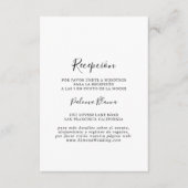 シンプルスペインの披露宴 エンクロージャーカード (正面)