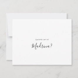 シンプルスペインのBridesmaid提案 ノートカード