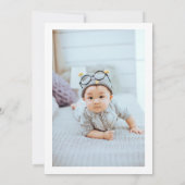 シンプルスポーツパルティーゴルフ1st誕生日パーティー 招待状 (裏面)