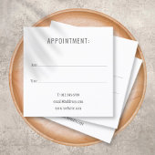 シンプルスモダンクエアアポイントメントカード スクエア名刺