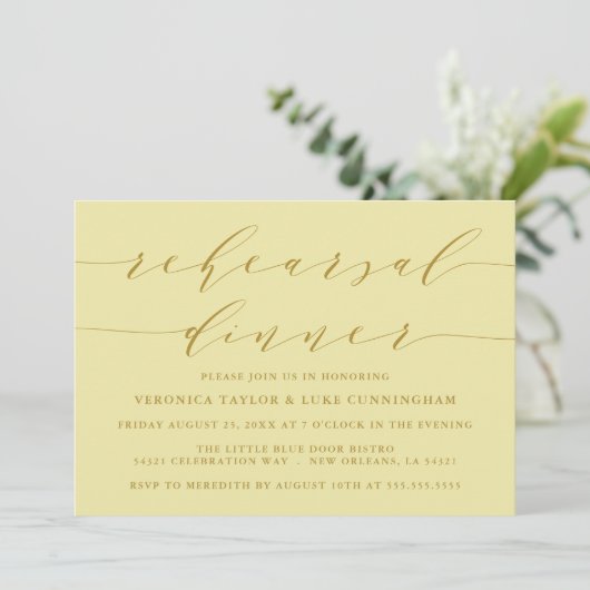 シンプルスモダンクリプト |リハーサルディナー招待状 招待状 (スタンド正面)
