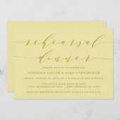 シンプルスモダンクリプト |リハーサルディナー招待状 招待状 (正面/裏面)