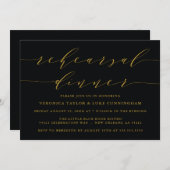 シンプルスモダンクリプト |リハーサルディナー招待状 招待状 (正面/裏面)