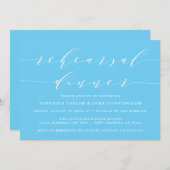 シンプルスモダンクリプト |リハーサルディナー招待状 招待状 (正面/裏面)