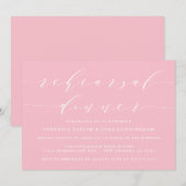 シンプルスモダンクリプト |リハーサルディナー招待状 招待状 (正面/裏面)