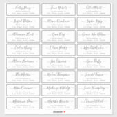 シンプルスモダンク結婚トの住所 シール (シート)