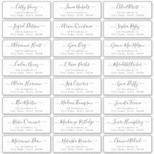 シンプルスモダンク結婚トの住所 シール