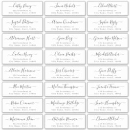 シンプルスモダンク結婚トの住所 シール