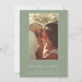 シンプルスモダンゲ結婚リーンシック 招待状 (裏面)