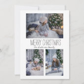 シンプルスリーフォトファミリー シーズンカード (正面)