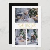 シンプルスリーフォトファミリー シーズンカード (正面/裏面)