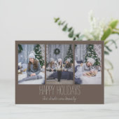 シンプルスリーホリデーカ素朴ード シーズンカード (スタンド正面)