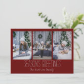 シンプルスリーホリデーカ素朴ード シーズンカード (スタンド正面)