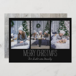 シンプルスリーホリデーカ素朴ード シーズンカード