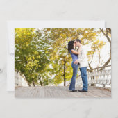 シンプルスワール結婚式の保存日付 セーブザデート (裏面)