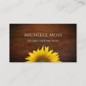 シンプルス素朴パーフラワーウッドホームデコール 名刺 (正面)