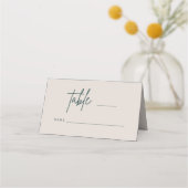 シンプルス結婚クリプトの座席表表エスコートH100 プレイスカード (正面)