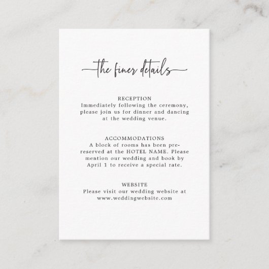 シンプルス結婚クリプトの詳細エンクロージャカード エンクロージャーカード (正面)