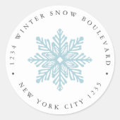 シンプルス結婚ノーフレークの家族の住所 ラウンドシール (正面)