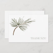 シンプルズ結婚パインボー名前をカスタムするありがとう サンキューカード (正面/裏面)