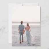 シンプルセはっきりしたリフ写真 招待状 (裏面)