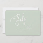 シンプルセイニュートラルベビーシャワー招待状 招待状 (正面)