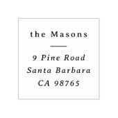 シンプルセリフタイポグラフィクラシック差出人住所 ラバースタンプ (インプリント)