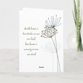 シンプルセレーネグリーンフローラコンサンスカード カード (裏面)