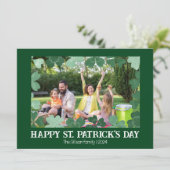 シンプルセント・パトリックの日シャムロックの家族の写真 シーズンカード (スタンド正面)
