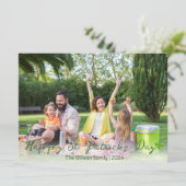 シンプルセント・パトリックの日シャムロックの家族の写真 シーズンカード (スタンド正面)