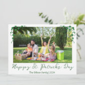 シンプルセント・パトリックの日シャムロックの家族の写真 シーズンカード (スタンド正面)
