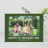 シンプルセント・パトリックの日シャムロックの家族の写真 シーズンカード (スタンド正面)