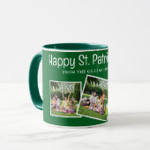 シンプルセント・パトリックの日シャムロックの家族の写真 マグカップ (正面左)