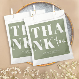 シンプルセージはっきりしたグリーンシックサンキュー結婚ズ フェイバーバッグ