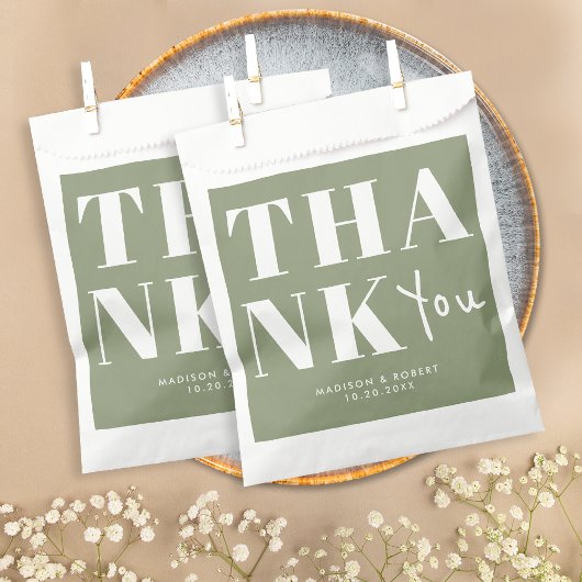 シンプルセージはっきりしたグリーンシックサンキュー結婚ズ フェイバーバッグ