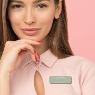 シンプルセージグリーンプロフェッショナル事業 名札