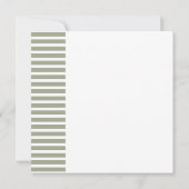 シンプルセージスクエアブライダルシャワー 招待状 (裏面)