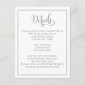 シンプルセージ結婚グリーン詳細 エンクロージャーカード (正面)