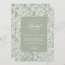 シンプルセージ緑のラインアートワイルドフラワー