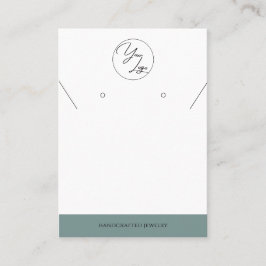 シンプルセージ |ロゴジュエリーディスプレイカード コーリングカード